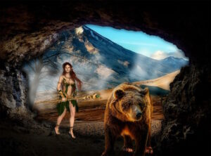 Hueter Baer Hoehle Frau Woman