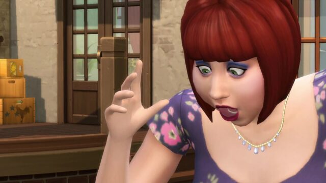 Die Sims 4 Frau Woman Schreck Erschrecken Schock