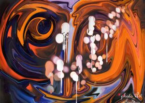 amusement park paint carousel modern painting art 143317 pxhere